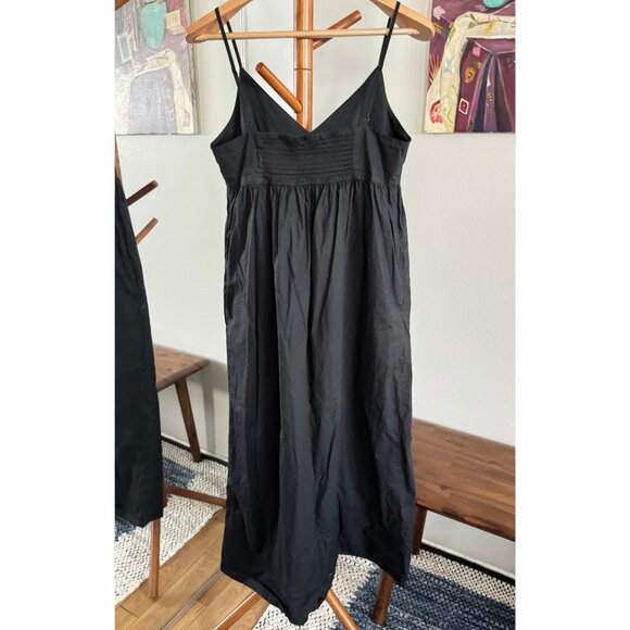 Quince - 100% Organic Cotton Sleeveless Maxi Dress in Black - Picture 4 of 9